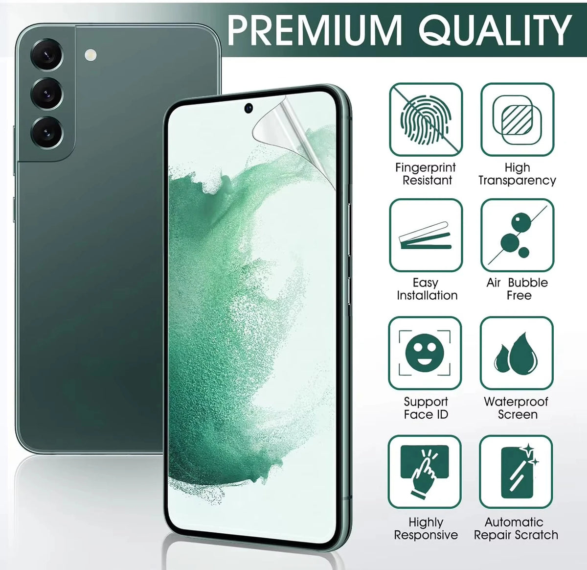1-5Pcs Soft Silicone Hydrogel Film For Samsung Galaxy S26 Ultra S25 Plus S24 S23 S22 S21 FE Film A57 A56 A55 A37 A36 A27 A17 A07