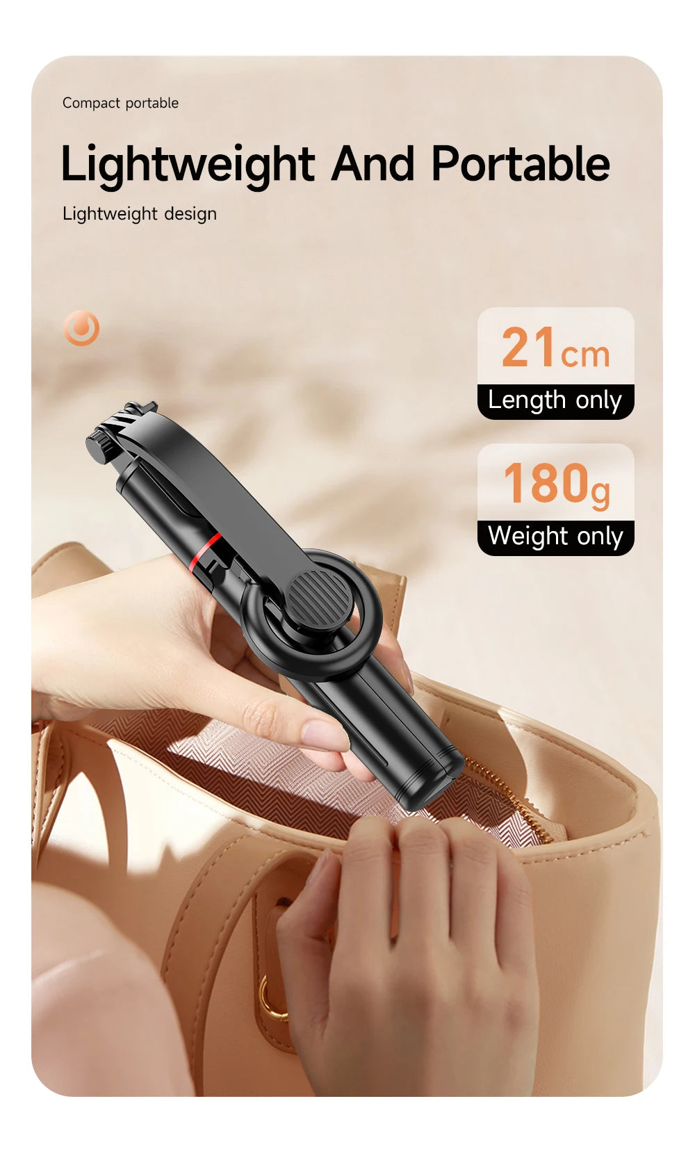 Wireless Selfie Stick Tripod Stand with Magnetic Bluetooth Remote Extendable Tripod for Apple iPhone Live Streaming Video Record