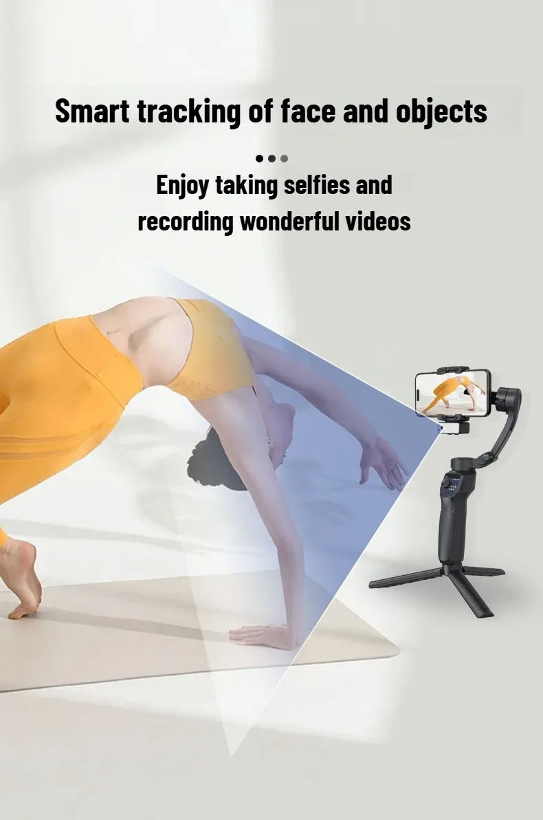 Mobile gimbal stabilizer ,Phone Stabilizer for Video Recording with Face/Object Tracking,3-Axis Gimbal for Android,iPhone