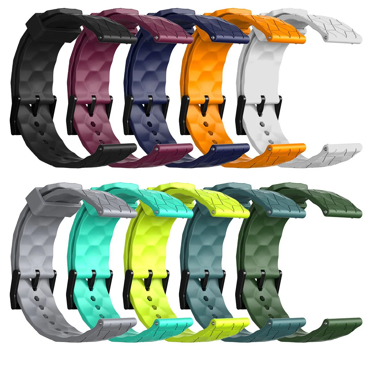 22mm Sport Silicone Strap For SUUNTO 9 PEAK PRO DLC/5 PEAK Wristband For SUUNTO RACE S/OCEAN /VERTICAL Smart Watch Band Correa