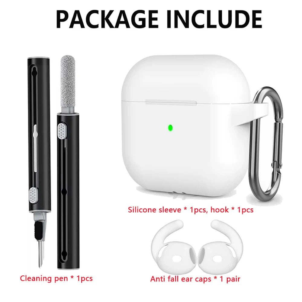 Kit Case For Apple Airpods 4 Case earphone accessories Soft Silicone Protective Cover silicone for Apple air pods 4 case