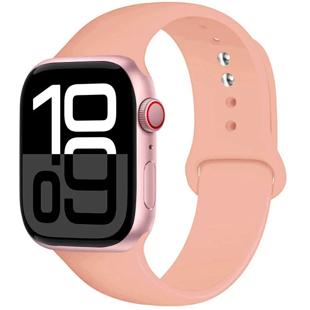Silicone Band For Apple Watch straps 45mm 44mm 40mm 41mm 42mm-46mm sport bracelet iwatch series 8 7 6 5 SE 9 10 11 Ultra 2 49mm