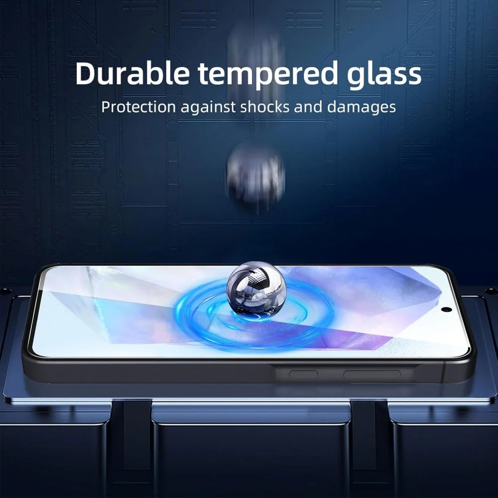 3PCS HD Tempered Glass For Samsung A18 A17 A27 A37 A57 A16 A26 A36 A56 A55 A53 A54 A35 A25 A15 Screen Protector Samsung Galaxy S26 S25 S24 Ultra Cristal Templado S24 FE S23 S22 S21 Plus