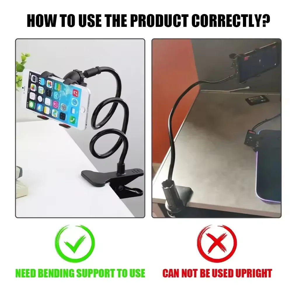 Universal Mobile Phone Holder Flexible Long Arm lazy Phone Stands Clamp Bed Office Desk Table Clip Bracket for Smartphone Stand
