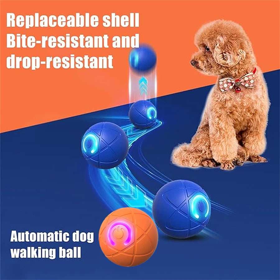 Smart Dog Toys Ball Electronic Interactive Pet Toy Moving Ball USB Automatic Moving Bouncing for Puppy Birthday Gift Cat Product
