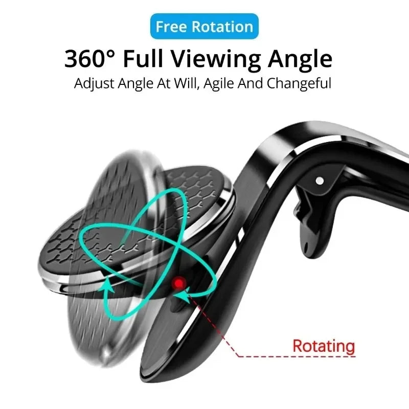 Magnetic Car Phone Holder Universal Air Vent Car Phone Mount Mobile GPS Support Mobile Phone Holder, Car Supplies, Small Tools
