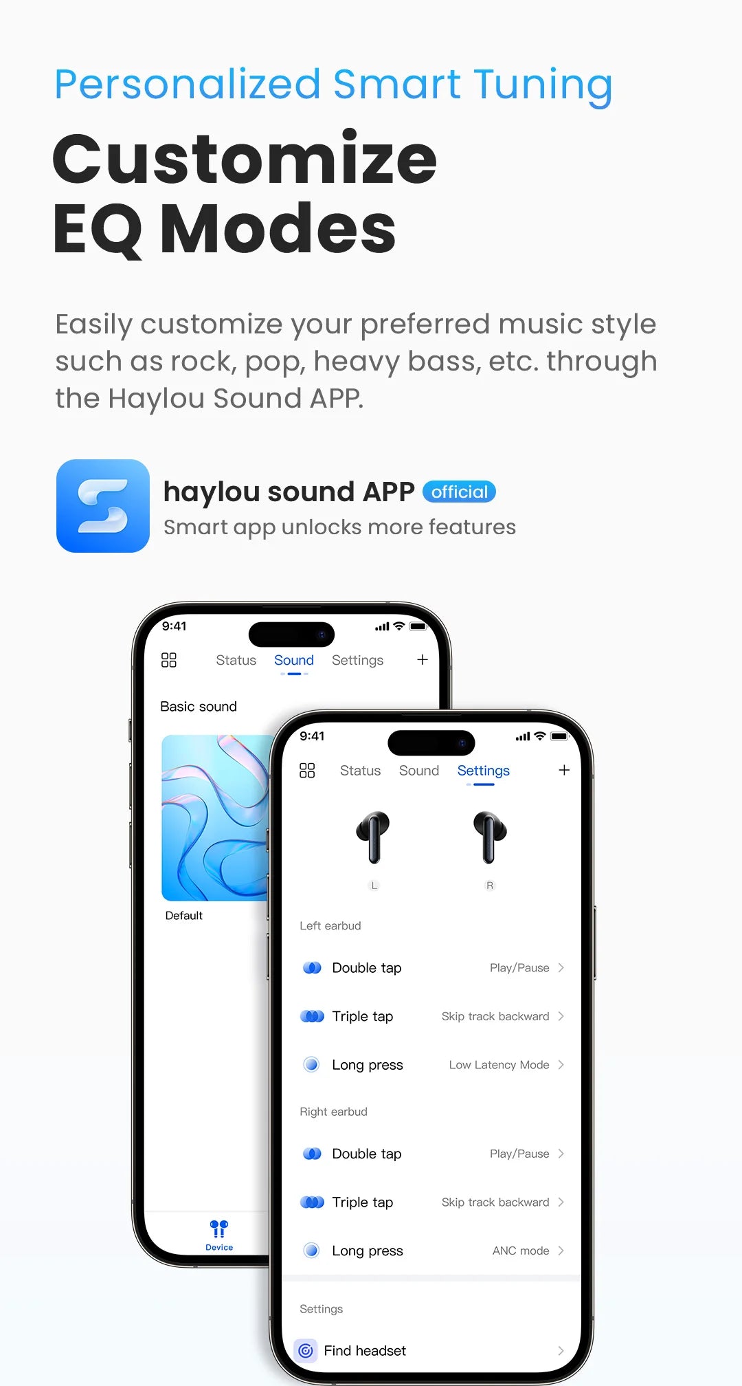 HAYLOU Mori Pro Bluetooth 5.4 Earphones Wireless 43dB Adaptive Hybrid ANC Hi-Res LDAC Earbuds 6 Mic Headphones 28H Battery Life