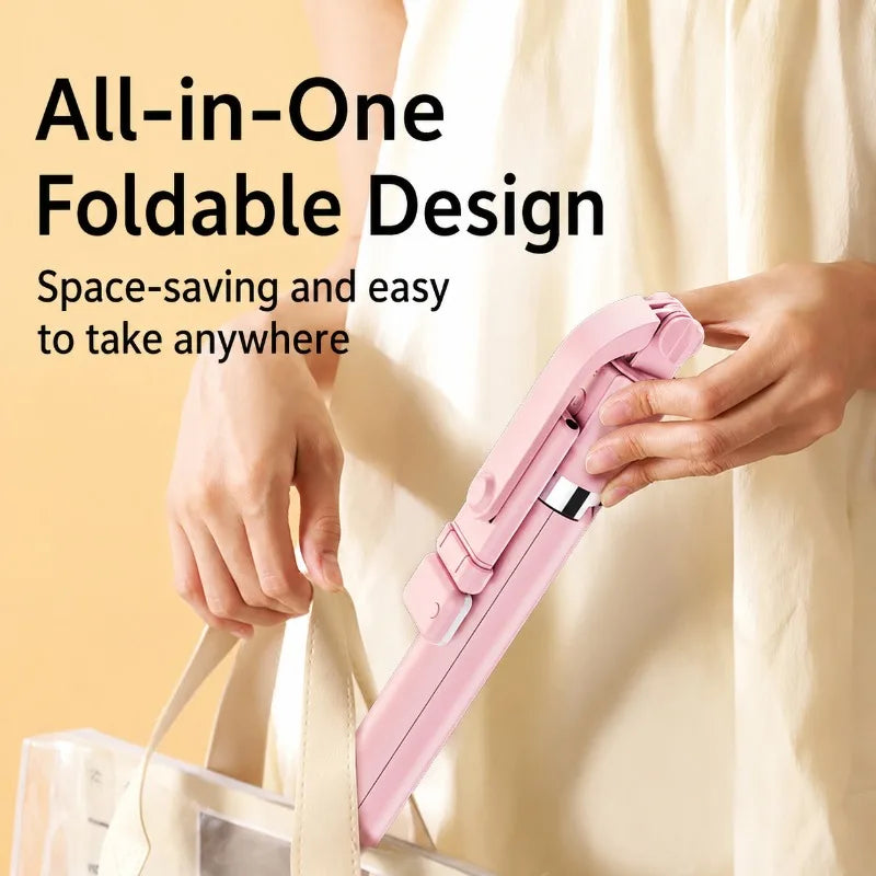 Phone Holder Bluetooth Selfie Stick Tripod Handheld Smart Shooting Gadget Floor Stand Stable Support Bracket for Live Broadcast