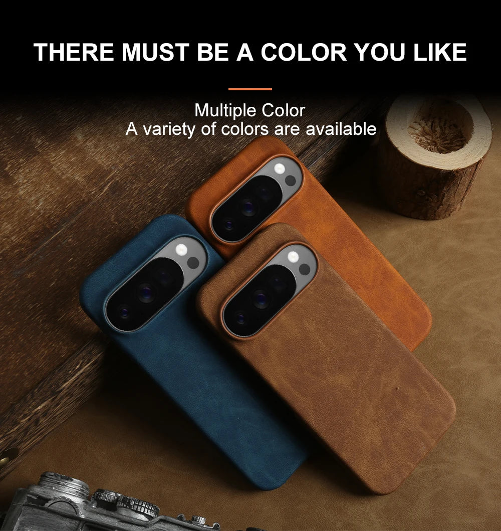 Luxury Leather Phone Case For Google Pixel 11 10 9 Pro XL 10A 9A 8 8A 7 7A 6 Pro Shockproof Back Cover Cases Funda Coque Shell