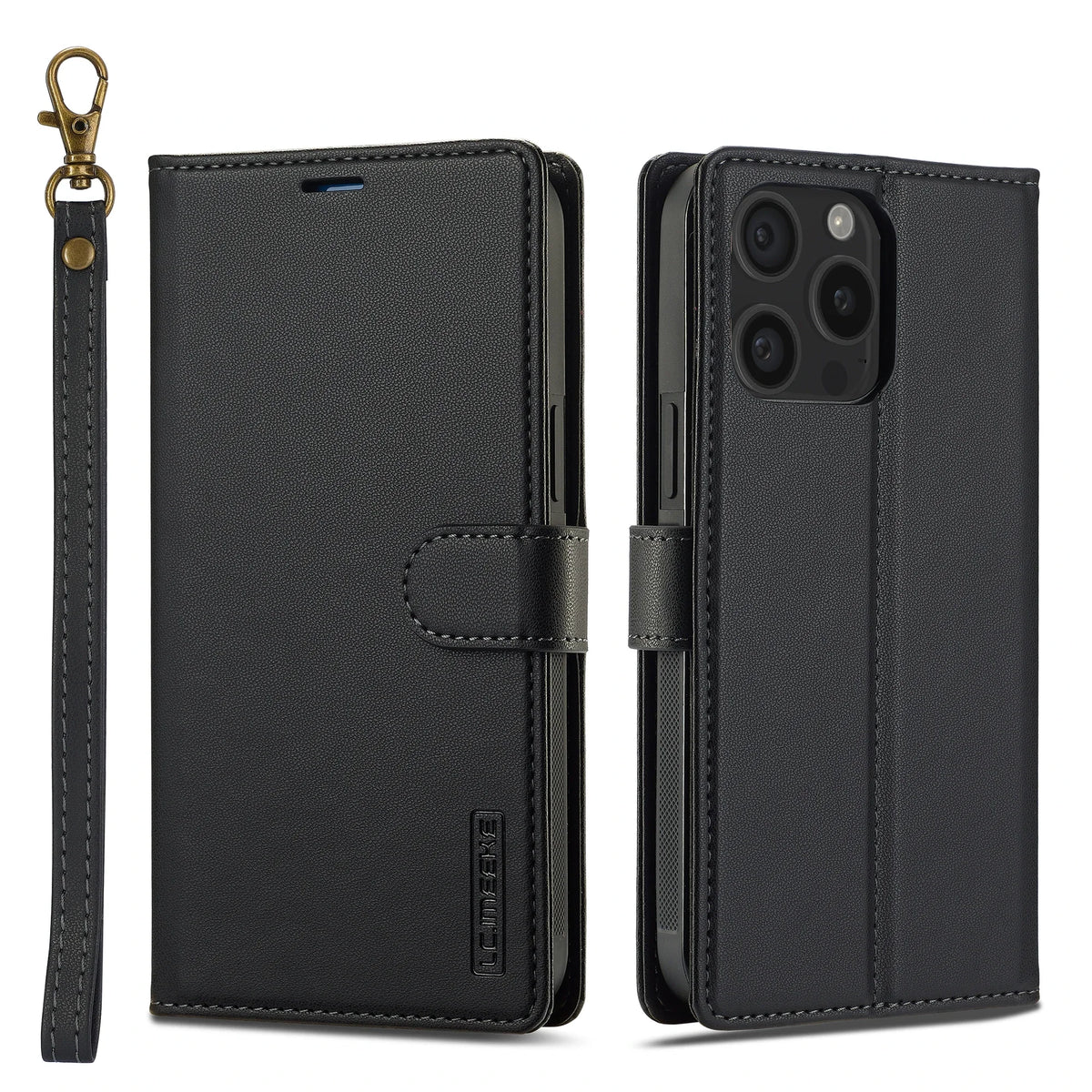 2 in 1 Removable Flip Leather Case For iPhone 18 17 16 Pro Max Air 15 14 13 12 11 Pro X Max XR 7 8 Plus SE Magnetic Wallet Cover