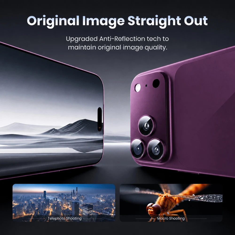 NNBILI 2pcs Camera Lens Protector for iPhone 18 Pro Max 17 Pro Max 18,Durable Metal Camera Cover,Full Coverage Lens Protection