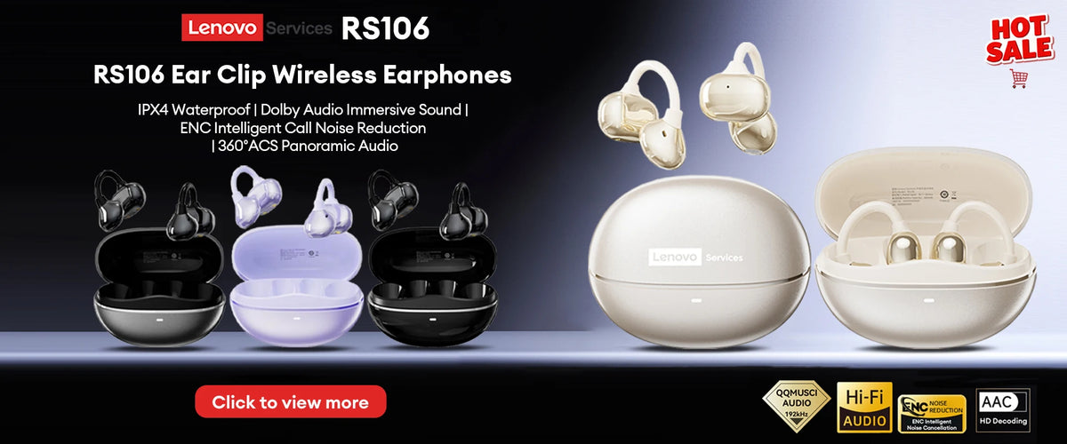 NEW Lenovo Y108 Wired Earphones Semi-In-Ear E-Sports Headphones 3.5mm Type-C Noise Reduction Stereo Music Earbuds 1.25M with Mic