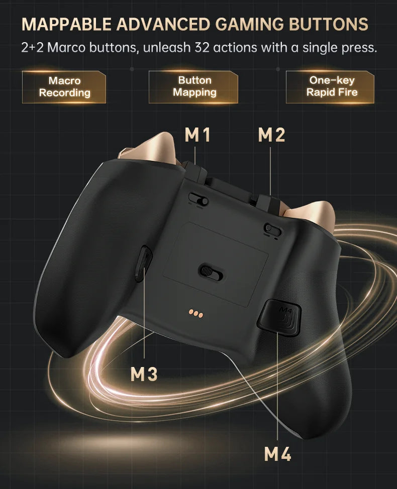 MACHENIKE G5Pro V2 Tri Mode Gaming Controller Optical Trigger ABXY Button Hot-Swappable Joystick 4K Resolution For Switch PC