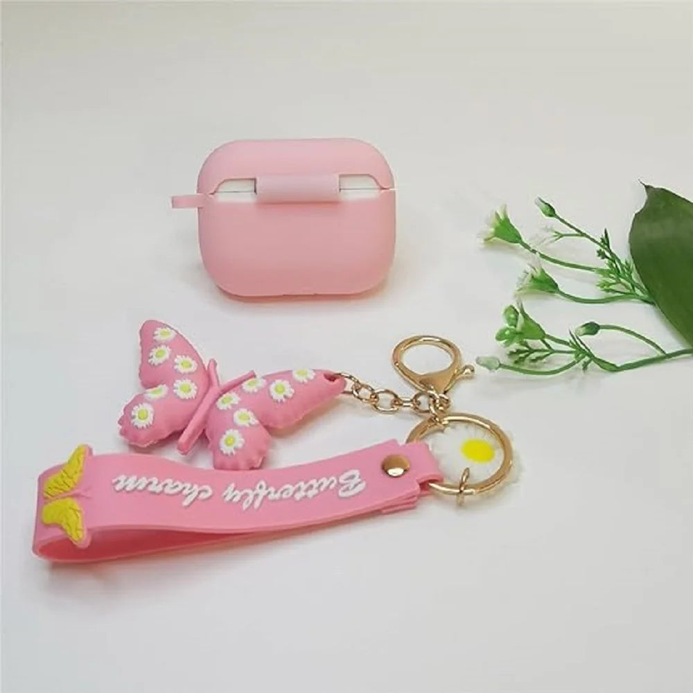 Airpods Pro2 Generation Protective Case 2023 Cute Cartoon 3d Butterfly Charm Soft Silicone