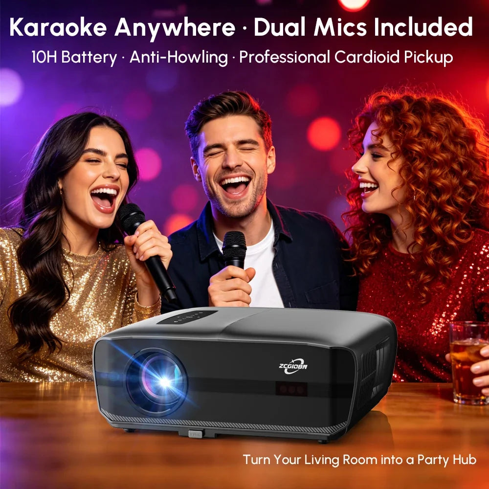 New 4200ANSI 1000D Google TV Projector 4K Supported Netflix Certified Auto Focus Home Theater HiFi Stereo with Dual Mic 2026