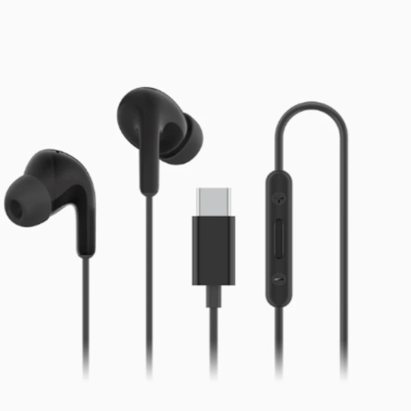 Xiaomi Type-C Earphones Clear Calls HD Microphone IP54 Dust Water Resistant Type-C Port Plug Play Wired Headphone