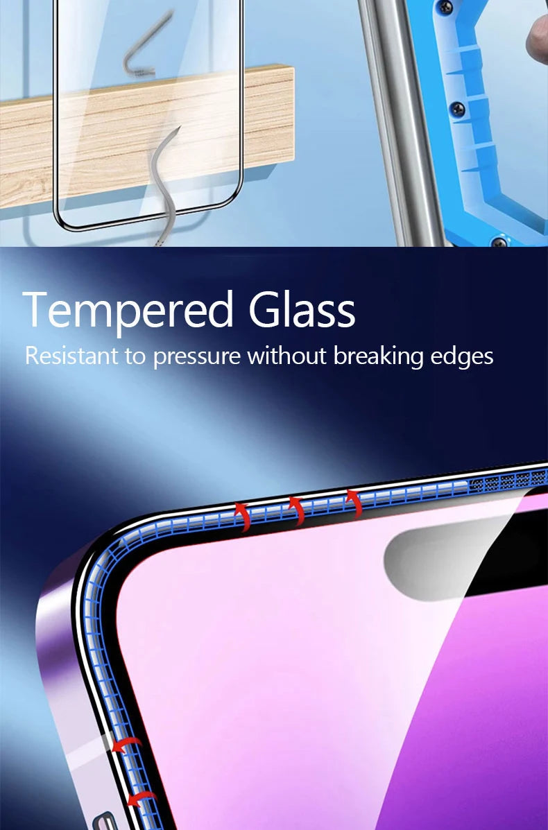 3PCS Tempered Glass For iPhone 12 13 11 14 Pro Max Plus 13 Mini Screen Protector For iPhone 15 16 17 Pro Max 17 Air 16E Glass