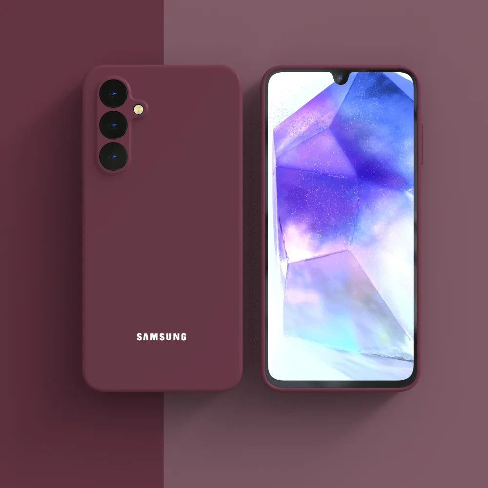 Original Liquid Silicone Case for Samsung Galaxy A17 A16 A15 S26 S25 S24 Ultra Plus FE Shockproof Back Cover Phone Accessories