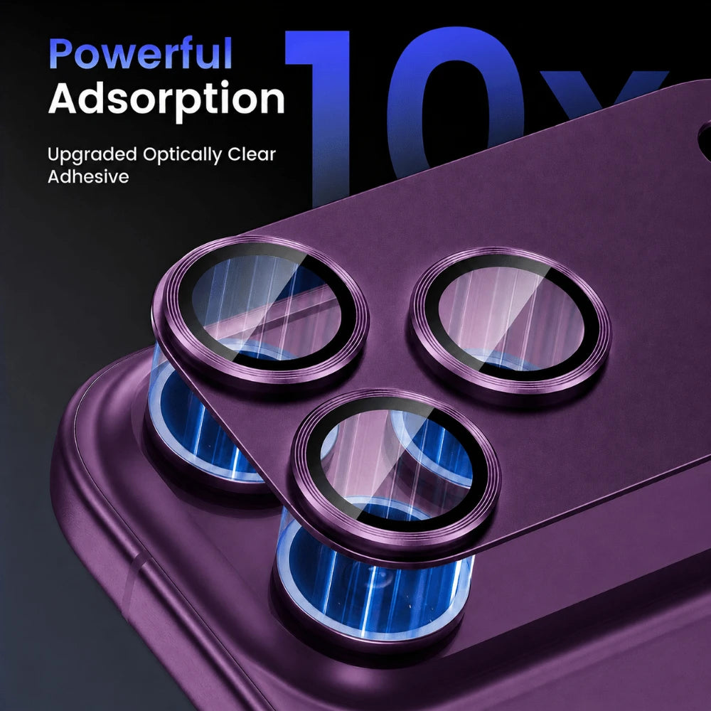 NNBILI 2pcs Camera Lens Protector for iPhone 18 Pro Max 17 Pro Max 18,Durable Metal Camera Cover,Full Coverage Lens Protection