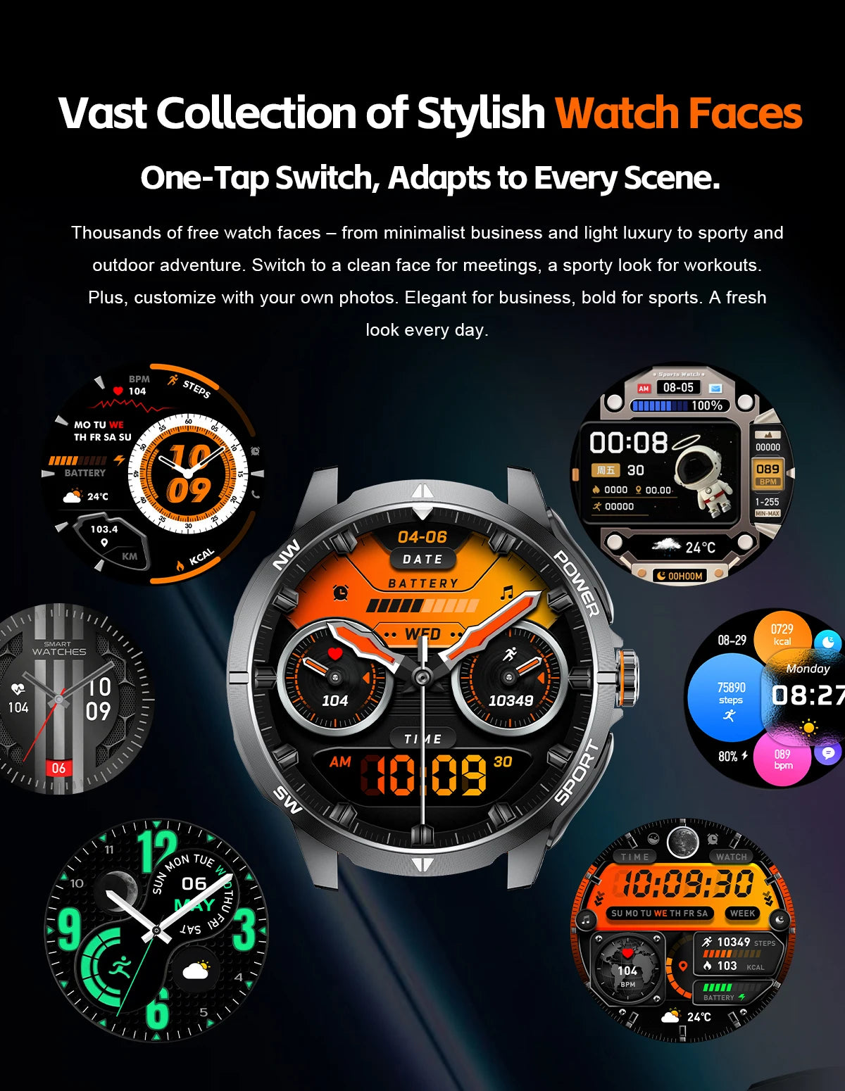TWS 2-in-1 Smart Watch with Headphones Sports Play Music Bluetooth Headset Call Men Health Monitor NFC Women Smartwatch Earbuds