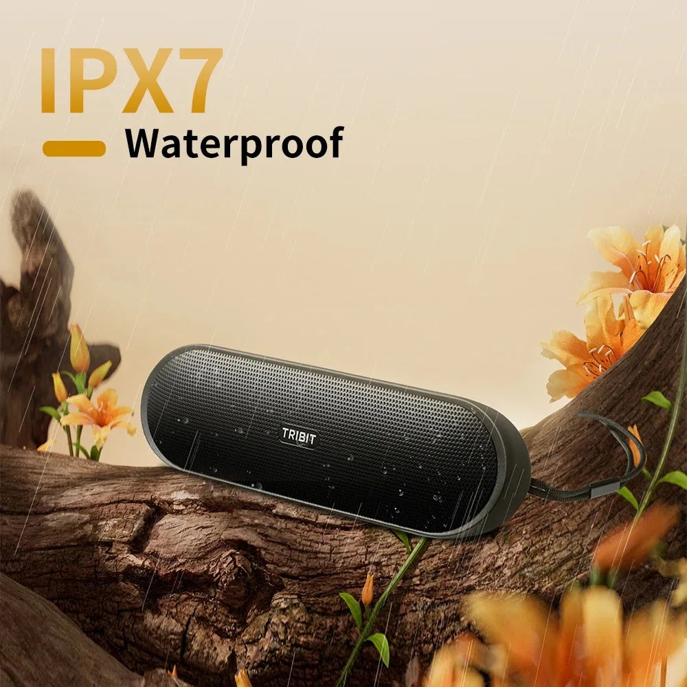 Tribit XSound Plus 2 Portable Wireless Speaker, 30W XBass, IPX7, 24-Hour Playtime, Stereo Sound, Built-in Mic for Camping Travel