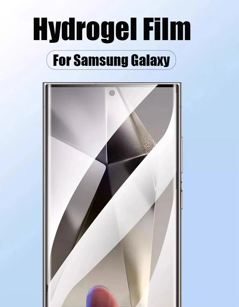 5PCS Hydrogel Film For Samsung Galaxy S25 S24 S23 Plus S22 Ultra S21 S20 Fe Screen Protector For Samsung A56 A55 A54 A53 A52 A51