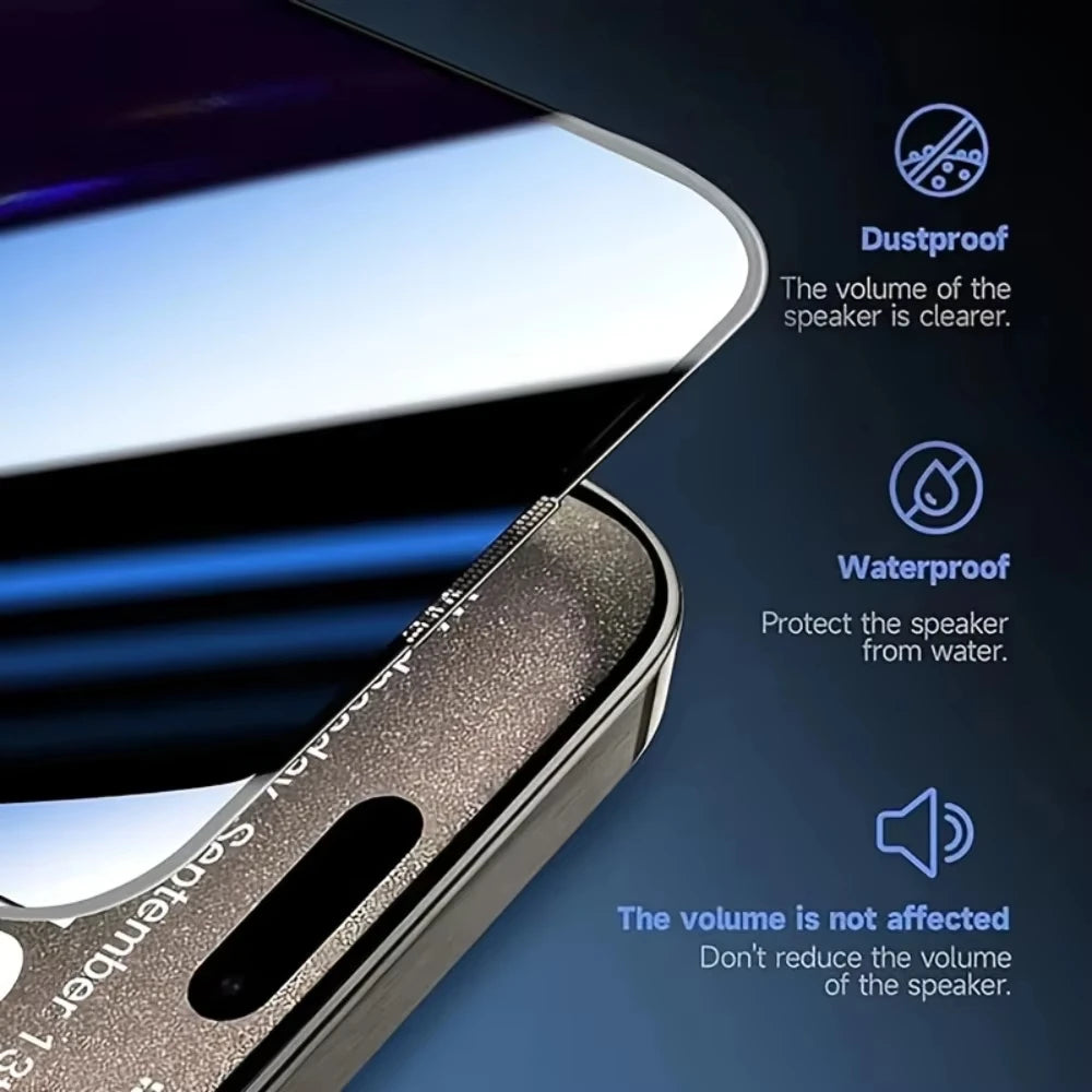 Easy Installation Privacy Screen Protector For iPhone 18 17 Pro Max 16 16e 15 14 13 12 11 XR XS 16e Air Oleophobic Coating Glass