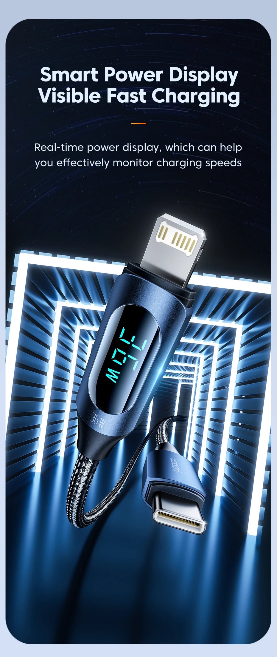 Toocki USB C Lighting Cable For iPhone 14 13 12 Pro Max X Xr 8 7 Plus PD 20W Fast Charger Lighting Data Wire Cord For iPad 1m