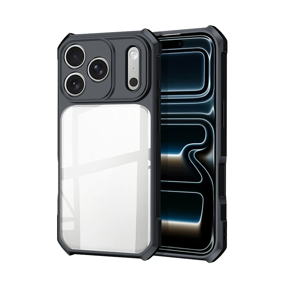 XUNDD Case For iPhone 18 Pro Max 18 Pro MagSafe Magnetic Stand Shockproof Clear Airbag PC TPU Cover Camera Lens Protection Shell
