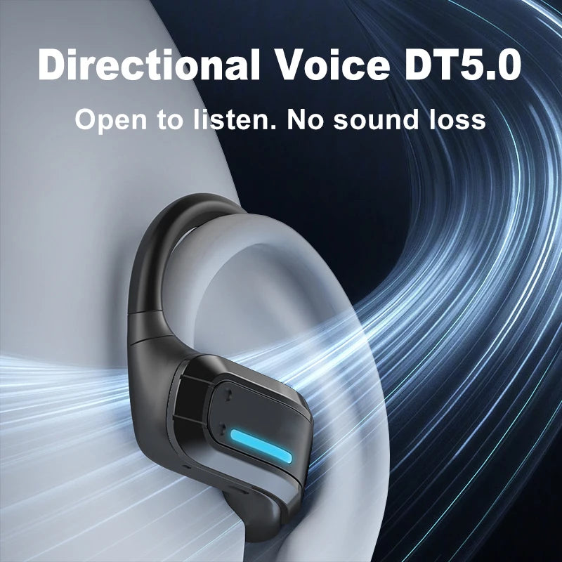 AI Translator Earphone HTC NE02 Open Ear Wireless Bluetooth Headphones Hifi Sound Quality Low Lacenty Sport Earbuds With Mic