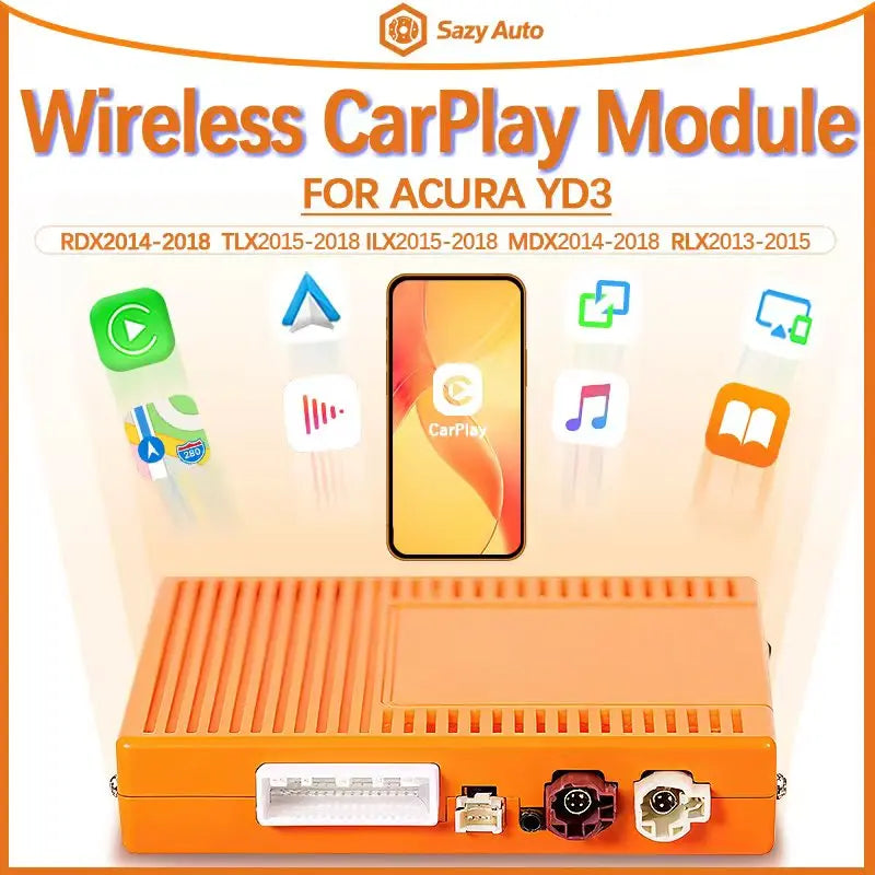 Car Wireless Android Auto Apple CarPlay Tv Box For Acura RDX TLX ILX RLX MDX YD3 Radios Smart System Upgraded OEM Screen Camera