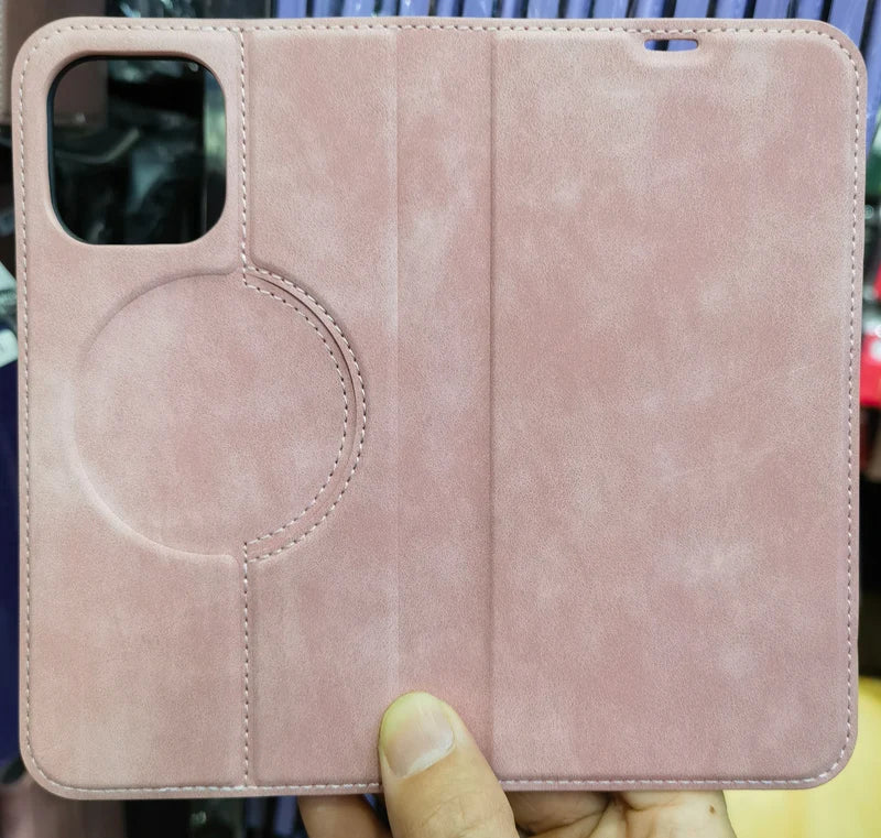 For Magsafe Wallet Leather Flip Case For iPhone 12 13 14 15 16 Pro Max mini Magnetic Wireless Charging Book Folio Cover