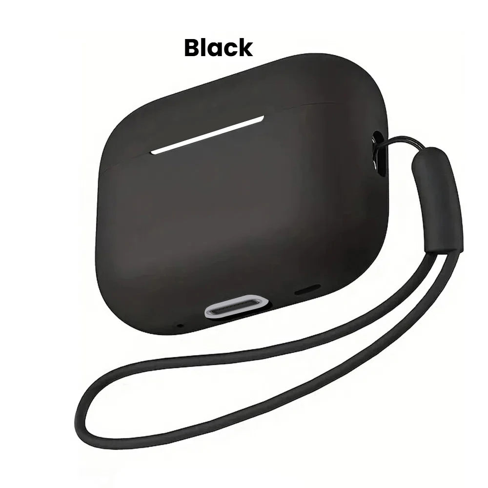 For Airpods 3 Pro Crystal Clear Simple and Transparent Earphone Case with Lanyard Strap Accessories Cover