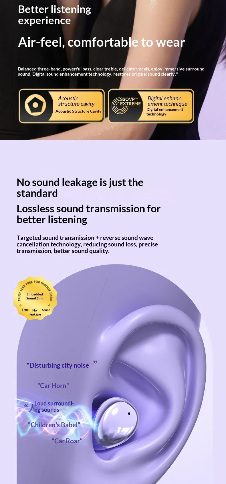 Low Latency Gaming Bluetooth Earbuds All-Day Comfort Long Battery Immersive Audio Built-In Mic Suitable for Travel and Workout