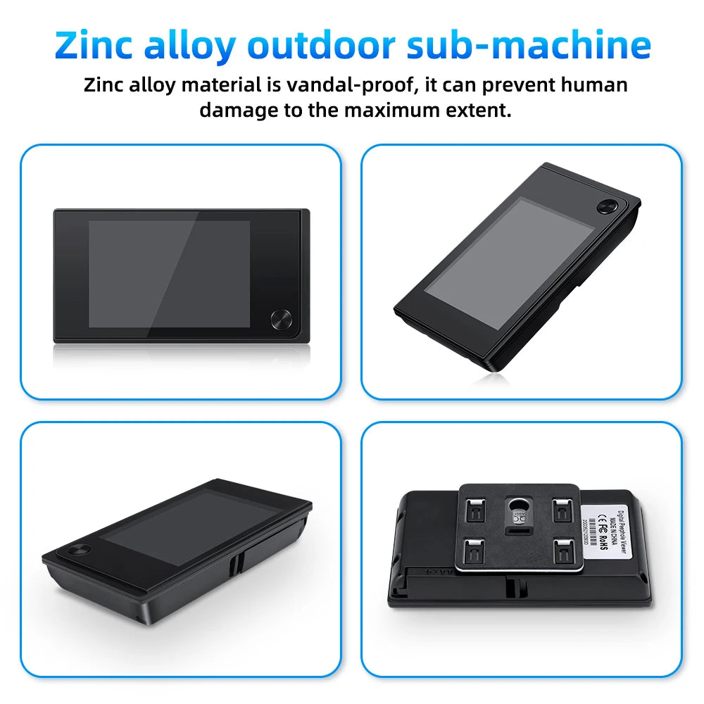 Awapow 3.5 Inch Doorbell Peephole Viewer Digital Door Camera 120° LCD 2 Million HD Pixels Cat Eye Door Bell Outdoor Monitor