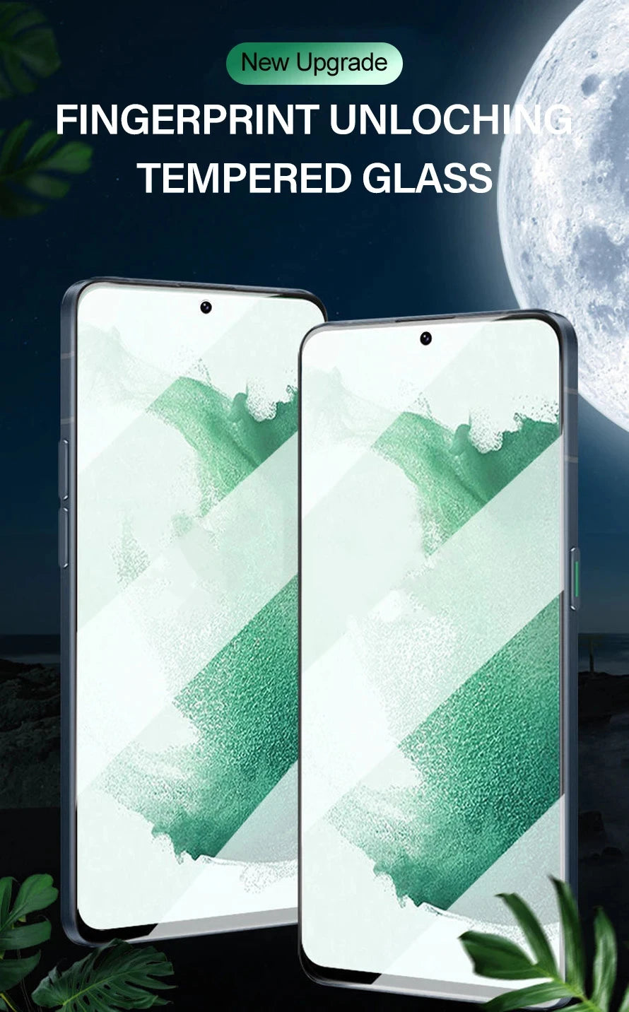 2PCS Fingerprint Unlocking Tempered Glass For Samsung Galaxy S25 S24 Ultra S25 S24 Plus Screen Protector For Samsung S24 S25