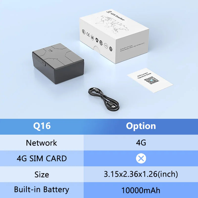 Strong Magnet 4G Car GPS Tracker Vehicle Locator Vibration Alarm Long Standby 20000/10000mAH Battery with Free APP