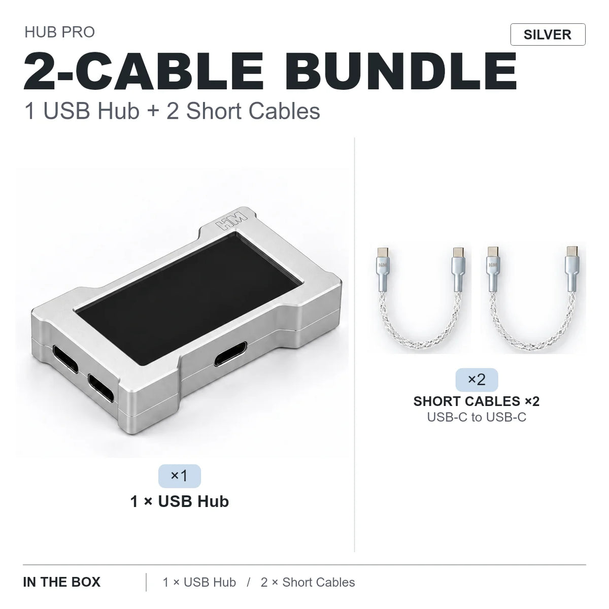 HMLAB ZNEO Gaming USB Hub - 2-to-3 Port, 8K Hz, Independent Power, With Screen, Trendy for Gaming Ambience Desk Setup