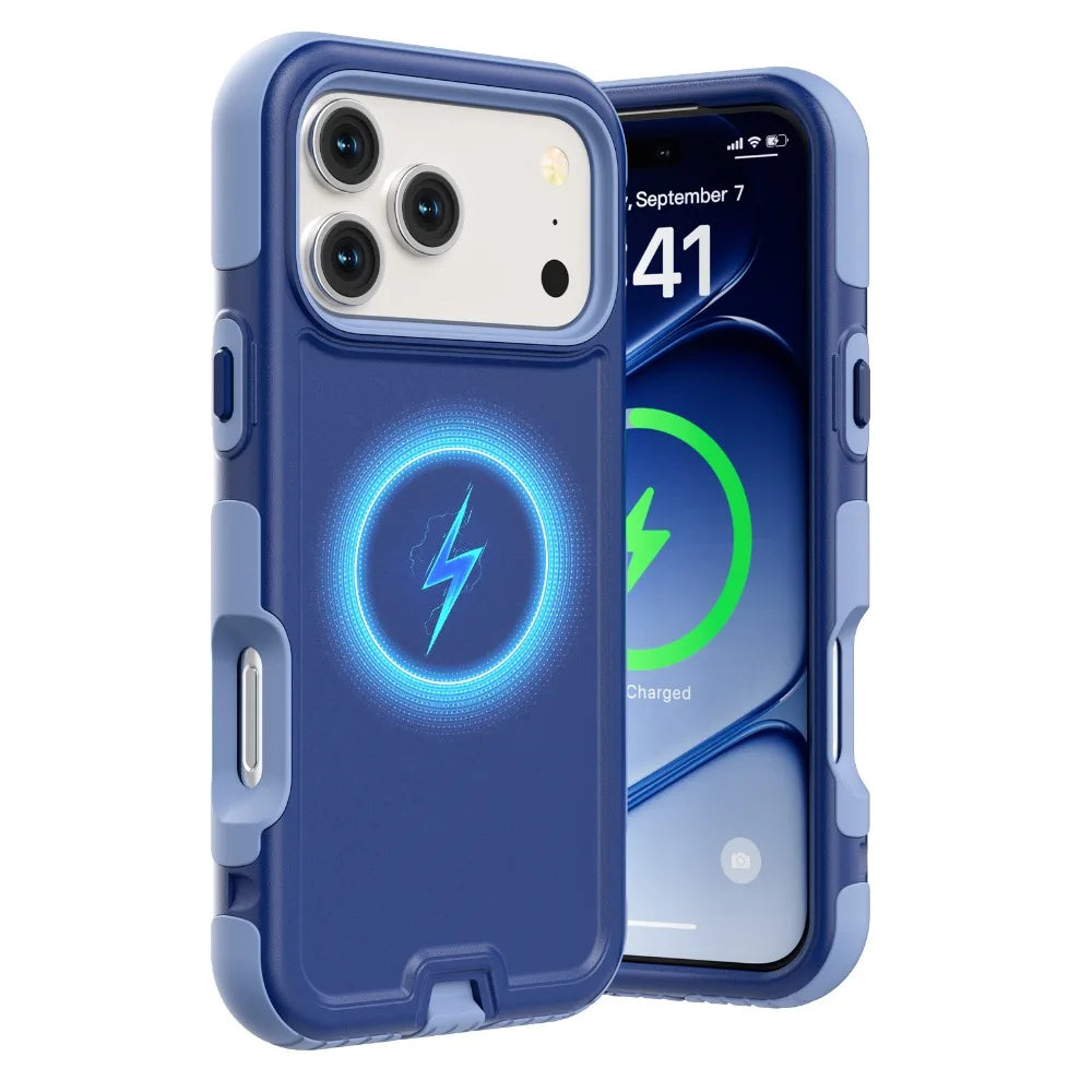 3IN1 Heavy Duty OTT-BOX Armor Shockproof Magnetic Phone Case For iPhone 18 17 Pro Max For MagSafe Charging Drop Protection Cover