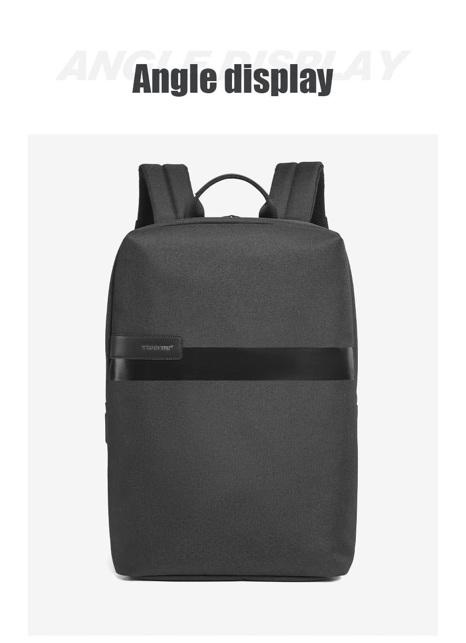 Tigernu Thin Backpack Men Laptop Backpack 15.6inch Bags College School Backpack Slim Backpack Male Travel Backpack USB Knapsacks