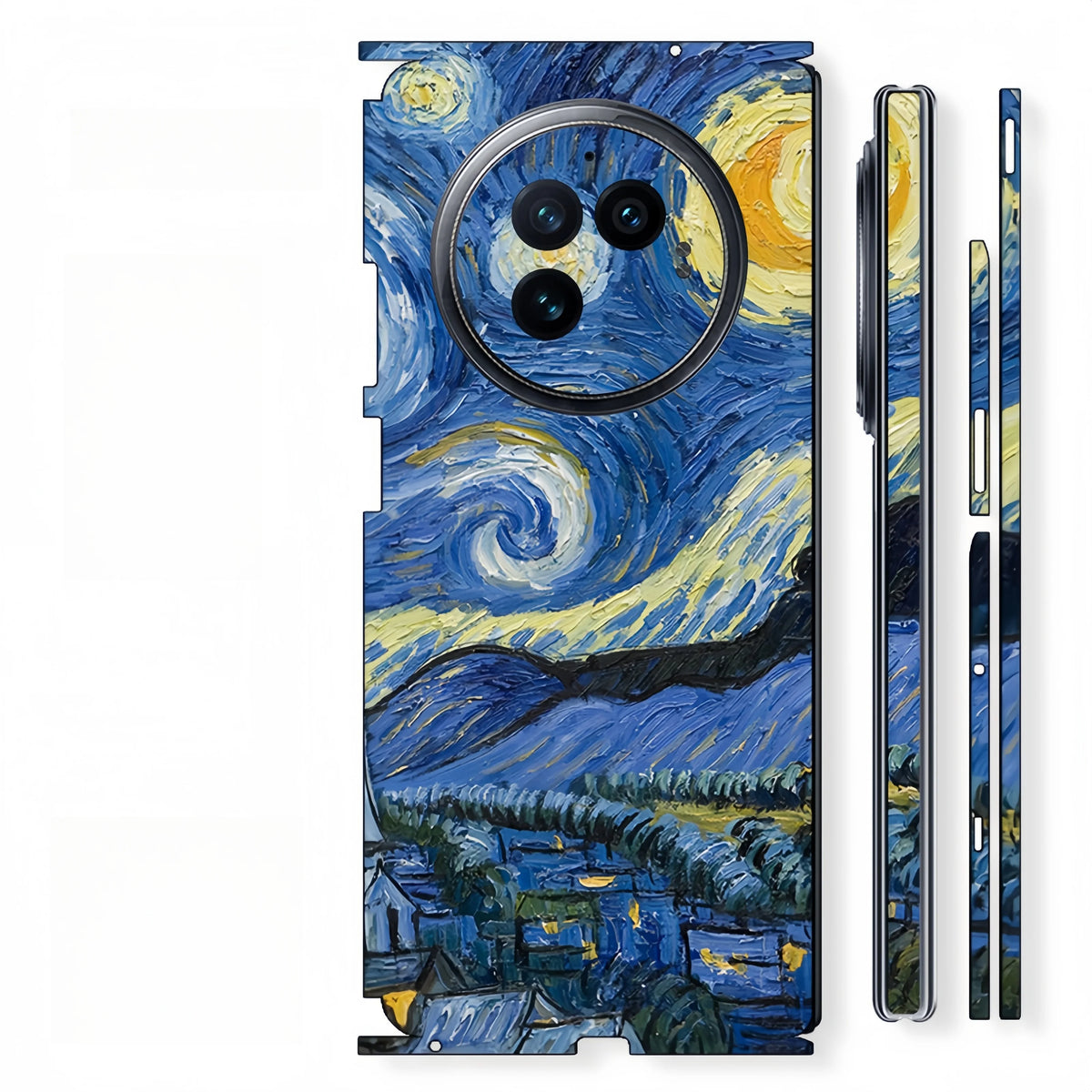 Colorful Sticker for VIVO X FOLD3 2 FOLD 5 Back Screen Protector with Hing Side Skin Protective Film
