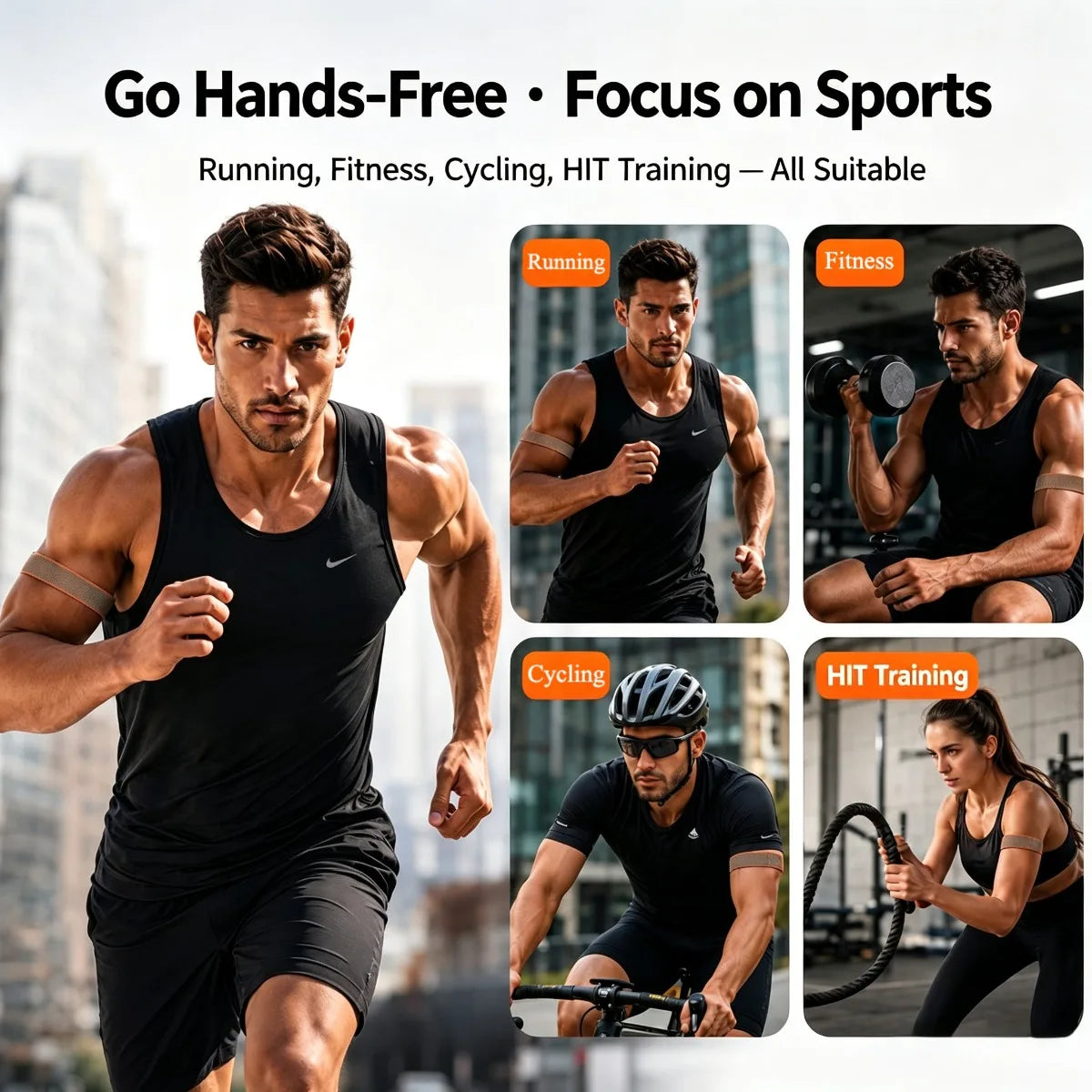 Google Fitbit Air Bicep Armband Sport Fitness Tracker Nylon Woven Breathable Watch Band Adjustable Wrist Strap For Running