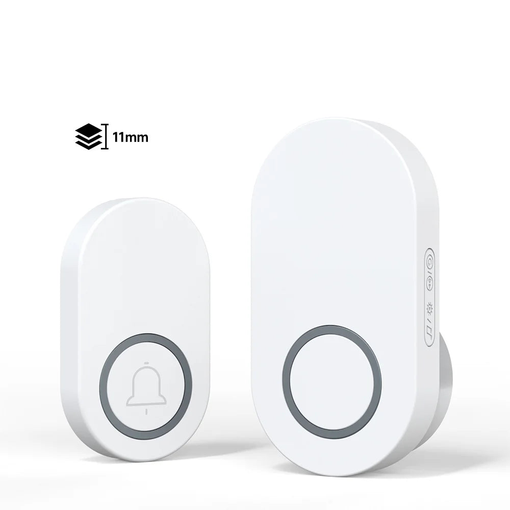 Hococa US/EU/UK Plug Outdoor Wireless Doorbell 60 Songs Melodies Waterproof Welcome Door Bell 200m Remote Call Bell With Battery