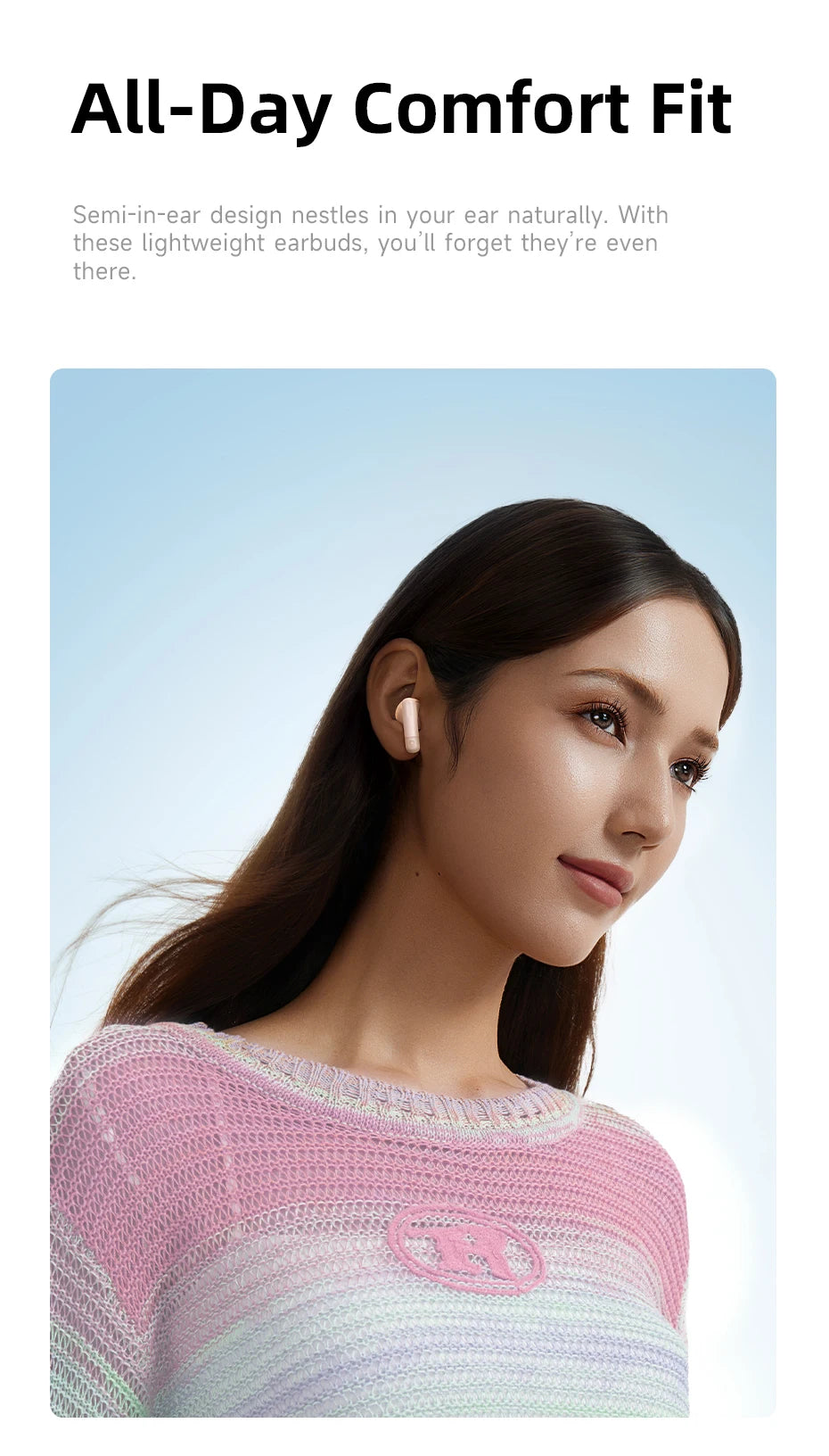 Baseus Bass BS2 Lite True Wireless Earbuds Bluetooth 6.0 Semi-in-Ear Earphones 2-Mic AI ENC 40H Playtime IP55 SuperBass Ear buds