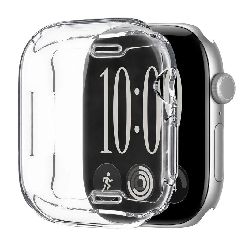 Screen Protector for Apple Watch 41mm 44mm 40mm 45mm 46mm 42mm TPU Full Cover bumper Case iWatch Series 12 11 10 9 8 7 SE 6 5