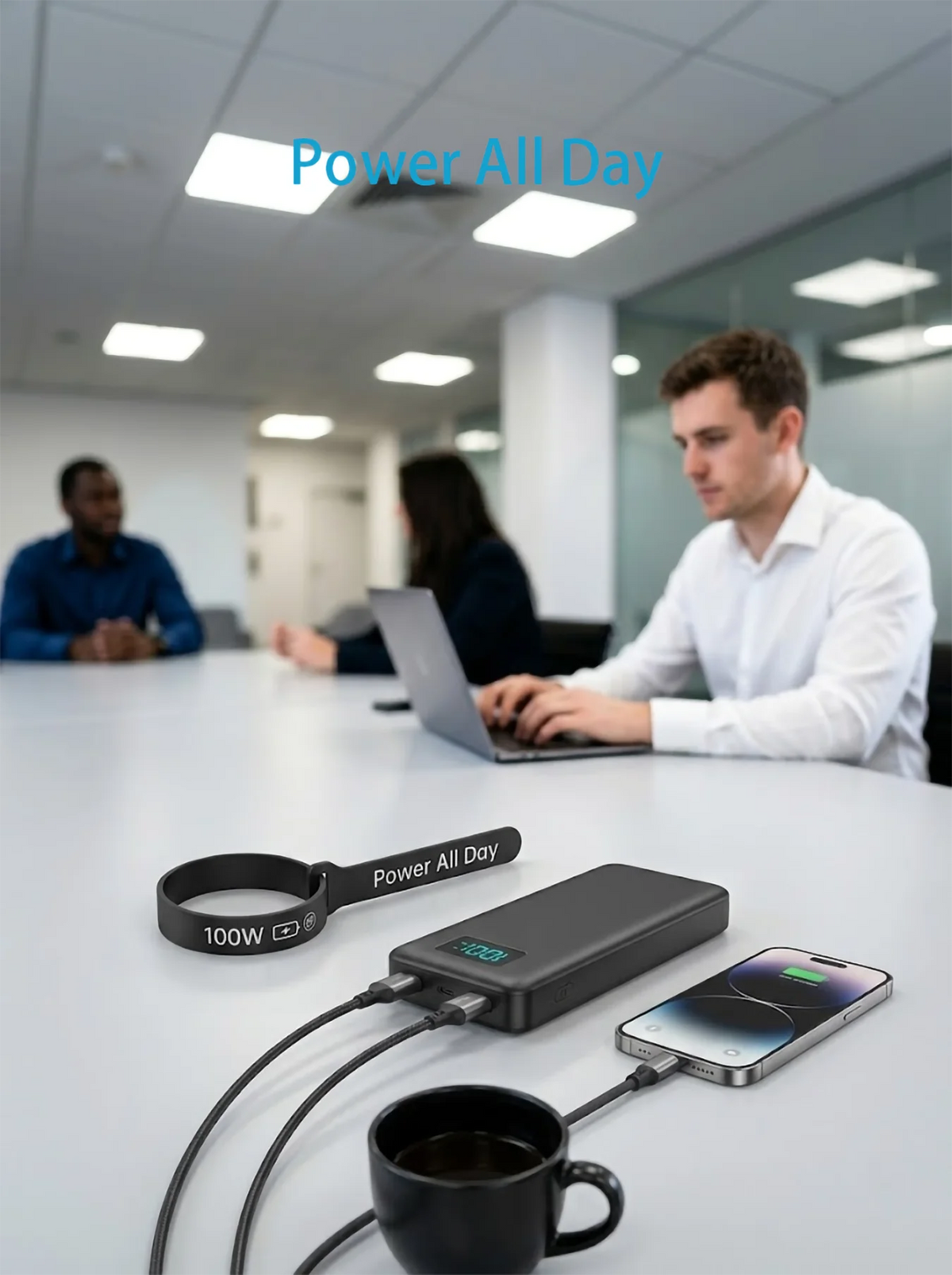 12W PD Charge Powerbank 10000mAh Thin Portable Charger Type C USB C External Battery Backup Power Supply with LED Display for Travel Camping Fits iPhone 17 16 15 14 Plus Pro Max Samsung Galaxy S26 S25 Ultra S24 Google Pixel 9
