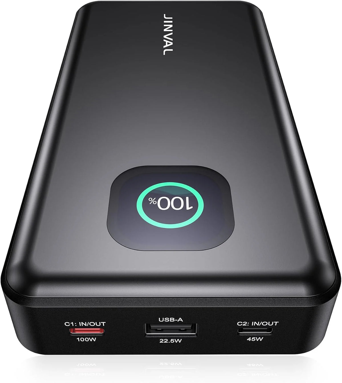 JINVAL Power Bank 25000mAh 100W 3-Port Portable Charger, PD 3.1 Fast Charging Phone Battery Pack for iPhone 17/16, MacBook, iPad