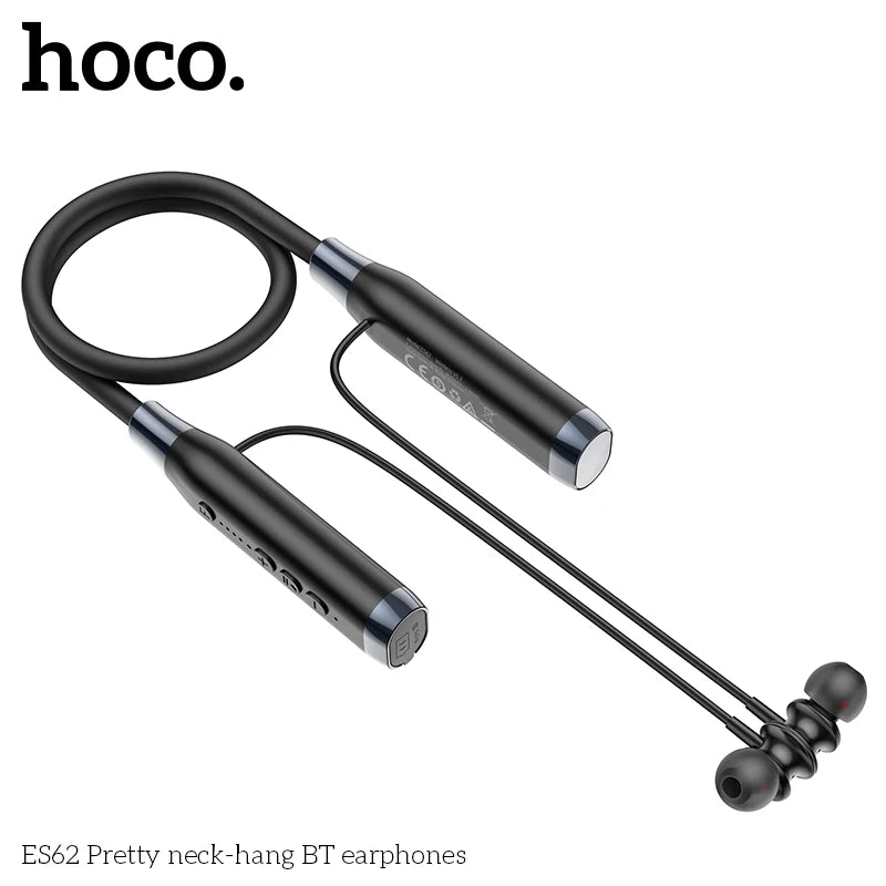 HOCO ES62 Neckband Earphones Bluetooth 5.3 Sport Headsets Support TF Card Playback 120 Hours Long Battery Life For Mobile Phone