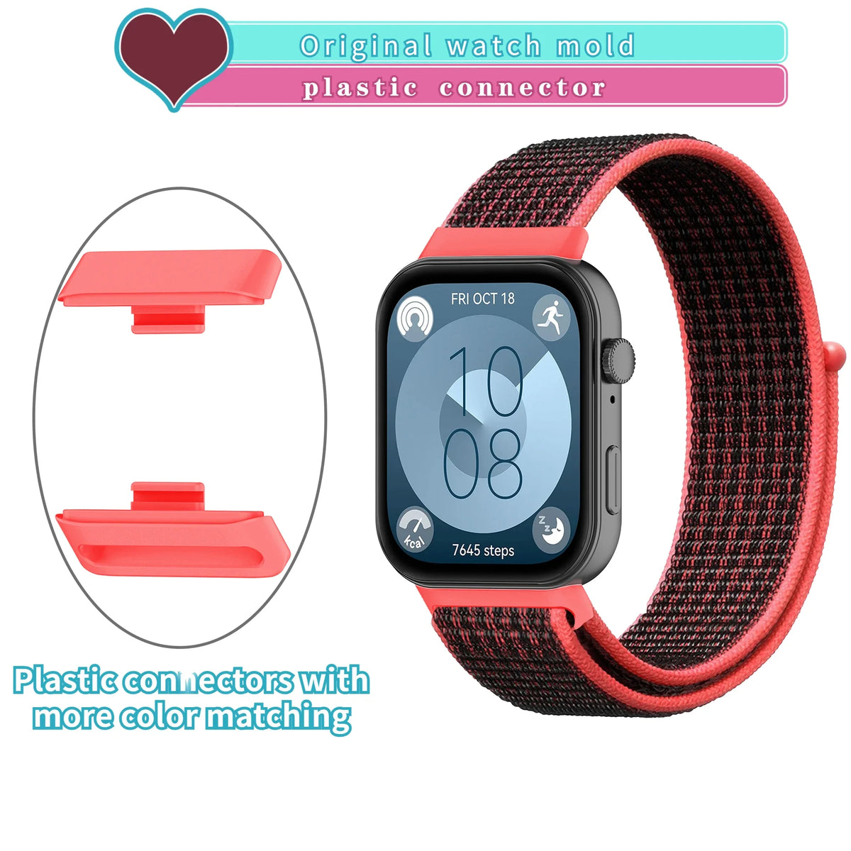 Nylon Loop Strap for Huawei Watch Fit 5-4 Pro Woven Smartwatch Comfortable Band Bracelet for Huawei Watch Fit 5/4/3 Accessories