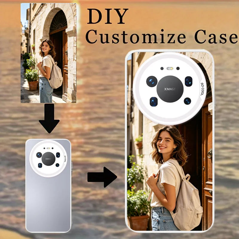 Customized Photo luxury phone Case For Huawei mate80 Pormax Mate80 Pro Mate80 Customization cover Shockproof Bumper Fudna